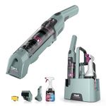 Shark StainForce Cordless Spot Cleaner Lightweight & Portable Spot, Stain, & Odour Eliminator for Carpets, Upholstery, with Storage Caddy, Accessories and 2x 500ml Cleaning Solution, HX100UKCP