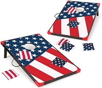 EastPoint Sports Cornhole Game Set Bean Bag Toss 2x3 with Built-in Storage, Convenient Carry Handles – Perfect for Backyard, Beach, Park, Tailgates, Outdoors and Indoors