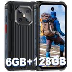 BLKE Rugged Smartphone,4G Mini Rugged Phone with 3.88" HD Screen,3000mAh Battery,IP68 Waterproof,Android 12,Dual Sim,Unlocked Mobile Phones,Small Phone with Camping Light/GPS/Face ID/OTG