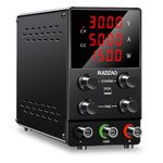 RUZIZAO DC Power Supply Variable: 30V 5A Lab Bench Power Supply Adjustable Switching Regulated High Precision 4-Digits LED Display 5V/2A USB Port Output & Input Power Cord