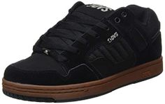 DVS Men's Enduro 125 Skate Shoe, Black Black Gum Nubuck 019, 8