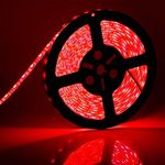 SUPERNIGHT Red LED Strip Lights Waterproof, 16.4ft 300leds Rope Lighting, Flexible Tape for TV, Boat, Vehicles, Cars, Dome, Room