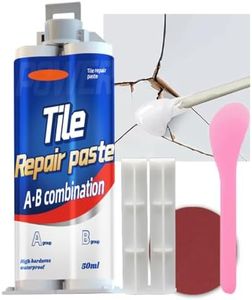 Shower Tray Repair Kit, Bath Repair Kit White, Ceramic Tile Repair Kit, Bathtub and Sink Repair Kit for Repairing Scratches, Dents and Holes on Bathtub, Tiled Floor, Sink, Toilet, Bath Enamel Paint