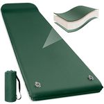 ELECINNOV Self Inflating Sleeping Pad for Camping-Foam Camping Mats UltraThick Memory Foam Sleeping Mat with Pillow for Backpacking Traveling, and Hiking, Lightweight Portable Camping Air Mattress