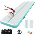 AKSPORT 10ft 13ft 16ft 20ft Air Track Tumbling Mat for Gymnastics Inflatable Airtrack Floor Mats with Electric Air Pump for Home Use Cheerleading Training