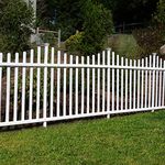 Zippity Outdoor Products Manchester Semi-Permanent Vinyl Fence Kit (2 Pack), 42" x 92", White, 1x Pack of 2