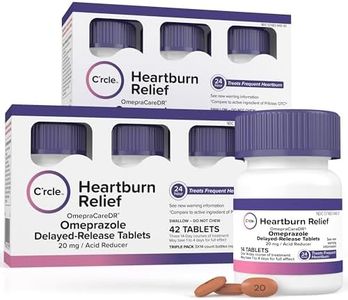 OmepraCare DR 84 Count Tablets Omeprazole 20mg Acid Reducer for Heartburn (14 Tablets/Bottle) Two 3-Pack Cartons for Six 14-Day Courses, Delayed-Release Tablets