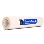 Transfer Tape for Vinyl, 24 inch x 100 feet, Clear Film with Medium-High Tack Adhesive. American-Made Application Tape for Vinyl Graphics