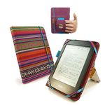 Tuff Luv Embrace Plus Material Case Cover for Kindle Touch/Paperwhite (Sleep Function) / Sony Kobo Touch - Navajo