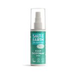 Salt of the Earth – Refillable Natural Deodorant Spray – 100% Natural Origin Ingredients - Vegan, Long Lasting Protection – Suitable For Women, Men & Kids - 100ml (Peppermint & Tea Tree)