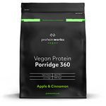 The PROTEIN WORKS - Vegan Protein Porridge 360 | High Protein Breakfast | Plant-Based | Apple & Cinnamon | 450g