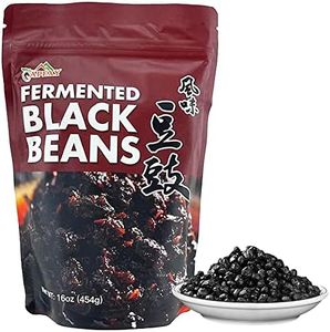 Apexy Premium Fermented Black Beans, Douchi, Authentic Asian Recipes Natural and Flavorful, Traditional Asian Seasoning & Ingredient, Gourmet Quality-Perfect for Asian Cuisine & Flavorful Dishes 16oz