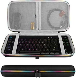 Geekria Tenkeyless TKL Keyboard Case, Hard Shell Travel Carrying Bag for 80% 87 Key Computer Mechanical Gaming Keyboard, Compatible with Logitech G Pro, Razer Huntsman Tournament Edition TKL (RGB)