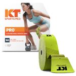 KT Tape, Pro Synthetic Kinesiology Athletic Tape, 150 Count, 10” Precut Strips, Winner Green