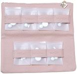 Dosey 7-Day Pill Purse - Vegan Leather Daily Pill Organizer - Luxury Travel Pouch With Airtight Pill Pockets For Medicine Storage & Protection - Stylish Pill Sorter & Medication Organizer - Dusty Pink