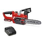 Einhell Power X-Change 18V Cordless Chainsaw With Battery and Charger - 10 Inch (25cm) Electric Chainsaw Cordless With OREGON Bar and Chain - GE-LC 18/25 Li Battery Chainsaw + 3Ah Starter Kit