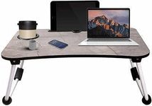 Bed Table Tray For Food Laptop With Cup Holder