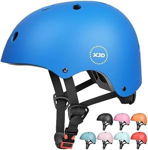 XJD Casque Vélo Enfant Filles Garçons 3-13 Ans Casque Enfant Vélo CE en Certification Réglable Anti-Choc Protection pour Multi-Sport Cyclisme Skate Roller Trottinette Skateboard (Bleu, S)