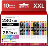 E-Z Ink Compatible Ink Cartridge Replacement for Canon 280 281 PGI-280XXL CLI-281XXL Compatible with PIXMA TR7520 TR8520 TS6120 TS6220 TS6320 TS8120 TS9120 TS9521C TS702 Printer (10 Pack)