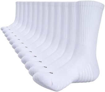 Lapulas Mens Socks 6 Pairs Thermal Sports Socks Cotton Breathable Athletic Socks Thick Cushioned Crew Socks Outdoor Hiking Walking Running Socks for Men Women