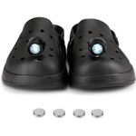 flintronic 2 Packs Shoes Light Accessories with 3 Light Modes, Shoes Decoration Charms Small Lights Balls Glow in the Dark Shoe Ornaments for Walking Hiking Camping Funny Gift