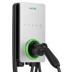 Autel Home Smart Electric Vehicle (EV) Charger up to 50Amp, 240V, Indoor/Outdoor Car Charging Station with Level 2, Wi-Fi and Bluetooth Enabled EVSE, 25-Foot Cable(Silver)