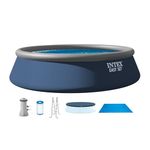 INTEX Inflatable Above-Ground Swimming Pool, Easy Set 15ft x 42in w/ Filter Pump & Ladder
