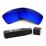 Polarized Ikon Replacement Lenses for Oakley Gascan Sunglasses - Deep Blue Mirror