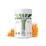 Pacific Rim Mushrooms Cordyceps Mushroom Powder - Organic Mushroom Extract Supplement, Ultra Strength 10:1 Cordyceps to Support Energy, Endurance and Vitality, 226 grams