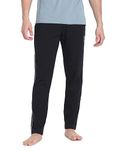 U.S. POLO ASSN. Men Solid Lr001 Lounge Relaxed Fit Track Pants - Pack of 1 (Black XL)