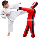 Un-Filled Wrestling Dummy for Kids - Ultimate Training Companion for Grappling Jiu Jitsu BJJ MMA Judo - Unleash Your Potential with Our Youth Punching Buddy Un-Filled (Red, 3ft / 36 Inches)