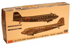 1/200 L2D Type-0 transport aircraft & C-47 Skytrain "Pacific carrier" (japan import)