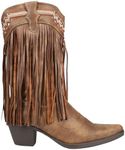 Roper Women's Fringes Work Boot, Brown, 8 D US