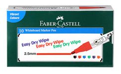 Faber-Castell Broad Whiteboard Marker - Pack of 10 (Red)