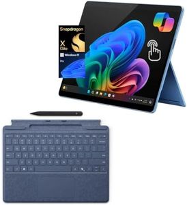 Microsoft Surface Pro 11 Bundle, 2-in-1 Tablet with Pro Keyboard and Slim Pen, Copilot+ PC, 13" Touchscreen OLED Display, Snapdragon X Elite (12 Core), 16GB RAM, 2TB SSD, Win 11 Pro, Sapphire Tablet