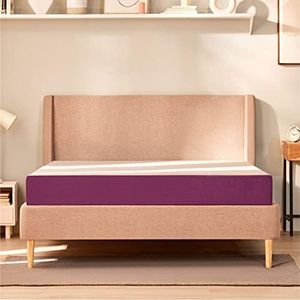 Wakefit Mattress | 12 Years Warranty | Duo Plus Medium Soft & Firm, Mattress Double Bed, Foam Mattress, 6-Inch Bed Mattress, Mattress Queen Size (78x60x6 Inches, Purple)