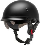 GMAX HH-65 Naked DOT Approved Half Helmet for Motorcycle, Moped, Scooter and More