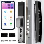 Golens X46 Smart Lock Digital Door Lock 6-Way Unlocking | Fingerprint | Pincode| RFID Access Card | Mobile App | Mechanical Key | OTP Access (2 Year Warranty)