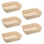 Navaris Disposable Cat Litter Trays (Pack of 5) - Cardboard Liner Tray for Cats Made of 100% Paper - Use Alone or As Box Liners - 47cm x 34cm