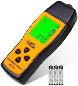 Handheld CO Detector, 80db Light CO Leak Detector, High Precision, Portable, CO Gas Analyzer with LCD Display, Handheld Carbon Monoxide Meter, 0-1000 ppm, (not Battery Included)