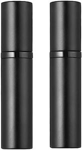 Aufew 2Pcs Perfume Atomizer Bottle(5ML), Refillable Portable Mini Perfume Atomizer for Travel, Leakproof Pump Perfume Spray Bottle Atomizer for Man and Woman (Black+Black)