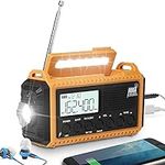 Emergency Radio, Solar Hand Crank W