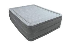 Intex Dura-Beam Comfort Plush 22" High Air Bed Queen Size with built-in electric pump #64418