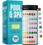 JNW 7-in-1 Pool Test Strips, 100 Qu
