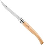 Opinel Effile Slimline Series Folding Fillet Knife – Slim Blade Folding Knife, Virobloc Locking Collar, Sustainably Harvested Wood Handles, Updated Blade Profile (Beechwood/No.12)