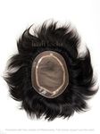 LUSH LOCKS Silk Base Mirage Hair Patch/Hair Wig for men Skin Base 100% natural human hair Premium Hair Patch For Men Size:9X6 (Natural Dark Brown) #366