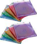 Premium Brand CD/DVD Jewel Case Slim Multicolored (Pack of 20)