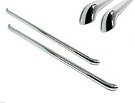 TVA Styling Sportline Side Bars - Polished Stainless-Steel Premium OEM Grade Non-Drill Sport Side Bars - Compatible with Transporter T6, T5 [SWB]