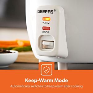 Geepas 0.6L Rice Cooker – Compact Electric Rice Steamer