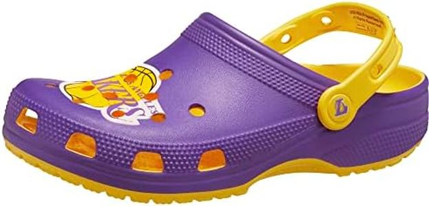 Crocs Unisex Adult NBA Classic Clogs, La Lakers, 11 US Women/9 US Men